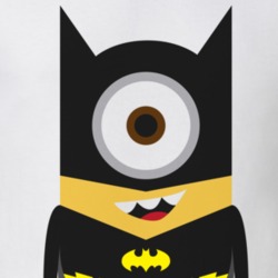 Batman Minion Dispicable me 2 White T-Shirt 100% Cotton NEW ITEM