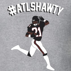 Hashtag ATLSHAWTY Deion Sanders Football T Shirt