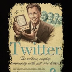 Twitter Social Network Retro T Shirt