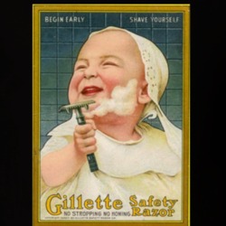 Gillette Razor Funny Retro Ad T Shirt