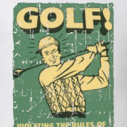 Golf Vintage Retro Funny Ad T Shirt