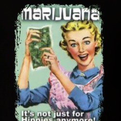 Marijuana Not Just For Hippies Funny Retro Ad T Shirt