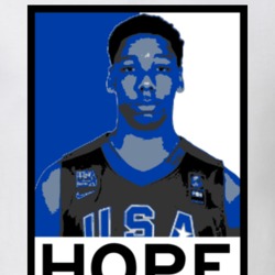 Jahlil Okafor Hope Poster Parody Philadelphia Basketball Draft 2015 Sp