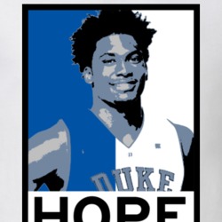 Justise Winslow Hope Poster Parody Miami Basketball Draft 2015 Sports 