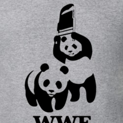 WWF Wrestling Panda Bears T Shirt