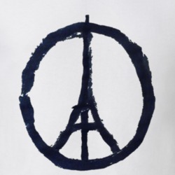 Eiffel Tower Peace Symbol T Shirt