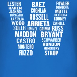 Wold Series Champions Cubs players Lester Baez T Shirt