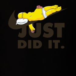 Just Did It Funny Simpson Nike Parody Cool T Shirt