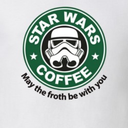 Starbucks Coffee Star Wars Coffee Logo Parody Cool T Shirt