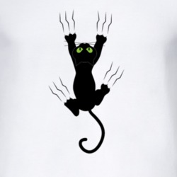 Cat Grabing With Claws T Shirt