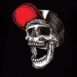 Hardcore Skull T Shirt