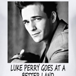 Luke Perry Goes At A Better Land T-shirt