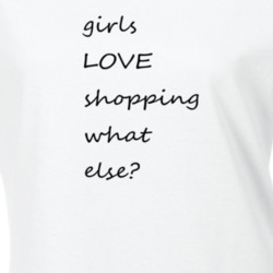Girls Love Shoping Cool Gift T Shirt