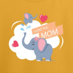 I Love You Mom Mother's Day Kid's Tshirt