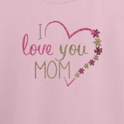 I Love Mom Mother's Day Cool Gift T Shirt