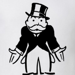 Monopoly Man Broke Uncle Pennybags Boardgame Character Poster Logo Fan