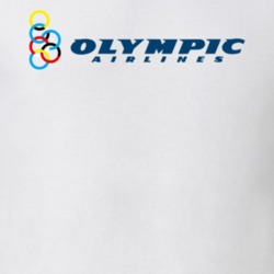 Olympic Airlines Greek Greece Plane Company Brand Logo T Shirt