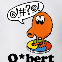 Qbert Retro Vintage Video Game Character Poster Fan T Shirt