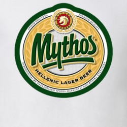 Mythos Brewery Hellenic Lager Greek Beer Ale Logo Worn Look T Shirt