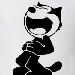 Felix The Cat Laughing Character Tv Show Vintage Cartoon T Shirt