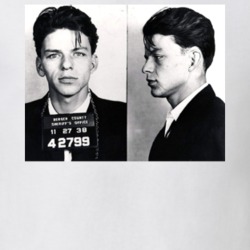 Frank Sinatra Retro Arrested Celebrity Mugshot Vintage Grunge Look T S