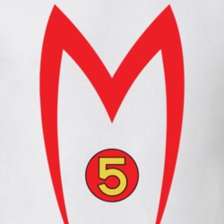 Speed Racer Mach 5 Car Logo Japanese Racing Cartoon T Shirt