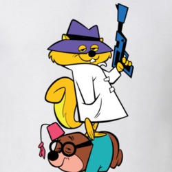 Secret Squirrel Retro Hanna Barbera Cartoon Poster Fan T Shirt