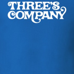 Three's Company Retro Vintage Throwback Tv Show Logo Fan T Shirt