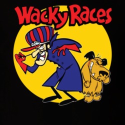 Wacky Races Boy And Dog Hanna Barbera Cartoon Poster Fan T Shirt