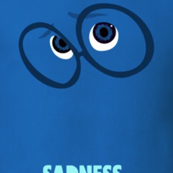 Inside Out Sadness Face T Shirt