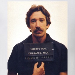 Tim Allen Retro Arrested Celebrity Mugshot Vintage Grunge Look T Shirt