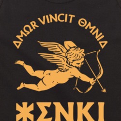 Enki Eye Wear Cherub Greek Brand Logo Tanktop