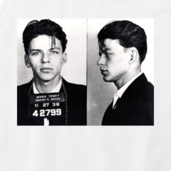 Frank Sinatra Retro Arrested Celebrity Mugshot Vintage Grunge Look Tan