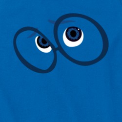 Inside Out Sadness Face Tanktop