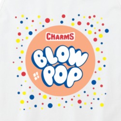 That's A Blow Pop Charms Lollipop Sucker Chewing Bubble Gum Candy Logo