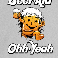 Beer Aid Koolaid Man Ohh Yeah Funny Drinking Crewneck Sweatshirt T Shi