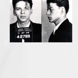 Frank Sinatra Retro Arrested Celebrity Mugshot Vintage Grunge Look Cre