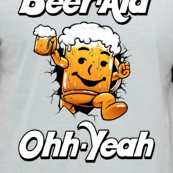 Beer Aid Koolaid Man Ohh Yeah Funny Drinking Raglan T Shirt