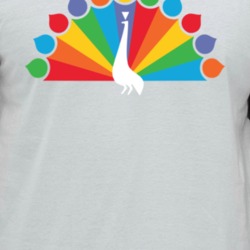 Original Nbc Peacock Logo Vintage Tv Network Fan Raglan T Shirt