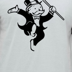 Monopoly Man Boardgame Character Poster Logo Fan Raglan T Shirt