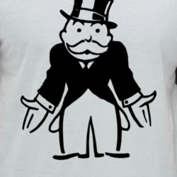 Monopoly Man Broke Uncle Pennybags Boardgame Character Poster Logo Fan