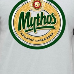 Mythos Brewery Hellenic Lager Greek Beer Ale Logo Worn Look Raglan T S