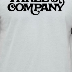 Three's Company Retro Vintage Throwback Tv Show Logo Fan Raglan T Shir