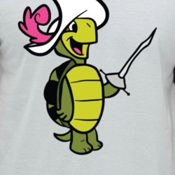 Touche Turtle Hanna Barbera Cartoon Poster Fan Raglan T Shirt