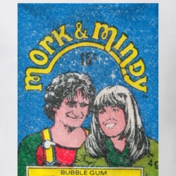 Mork And Mindy Bubble Gum Cards Retro T Shirt