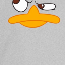 Perry The Platypus Face Cartoon Tv Show Crewneck Sweatshirt T Shirt