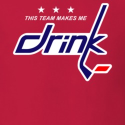 This Team Makes Me Drink Washington Hockey Logo Parody T Shirt