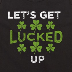 Lets Get Lucked Up Funny St Patricks Day Tanktop