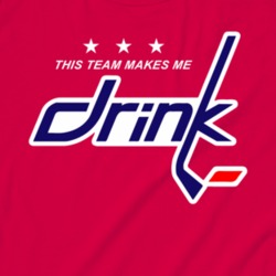 This Team Makes Me Drink Washington Hockey Logo Parody Tanktop