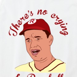 Theres No Crying In Baseball A League Of Their Own Movie Fan Tanktop